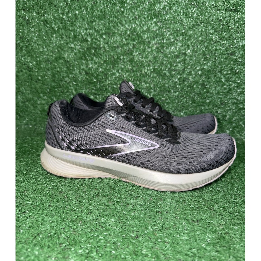 Brooks Levitate 5 Womens Size 5.5‎ B Black Purple Running Walking Shoes Sneakers